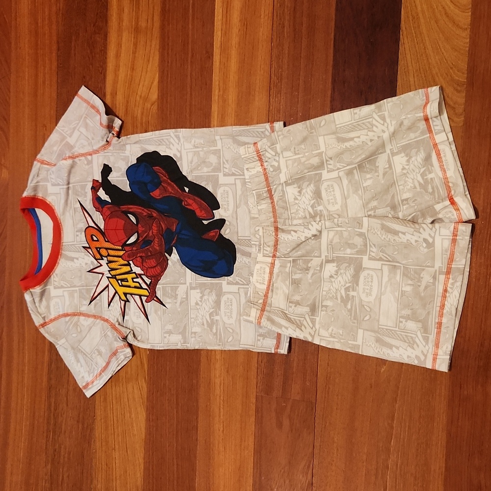 Marvel Spiderman Two-pice Pajamas for Boy Size 7/8